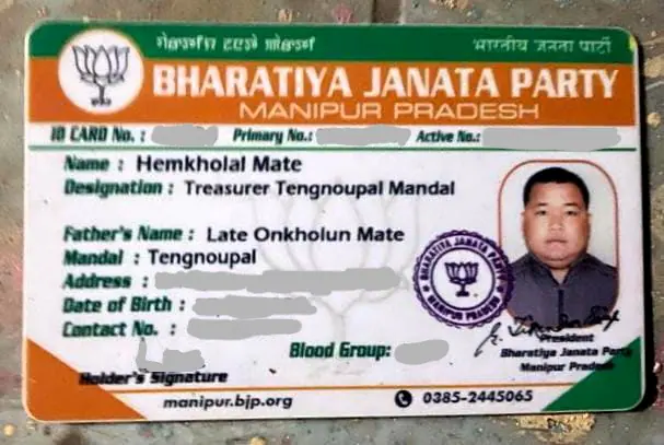 A man in a border town accused of killing a Manipur police commando officer turns out to be a district leader for the BJP, and the party banishes him.