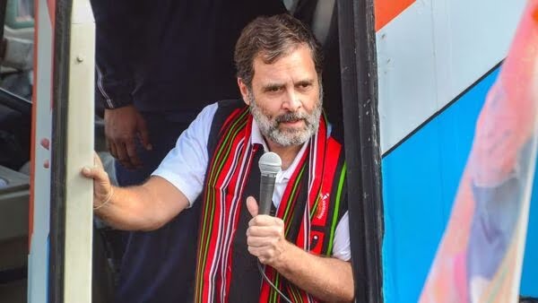 Congressman Rahul Gandhi states in Nagaland that the concept of the Bharat Jodo Nyay Yatra is…