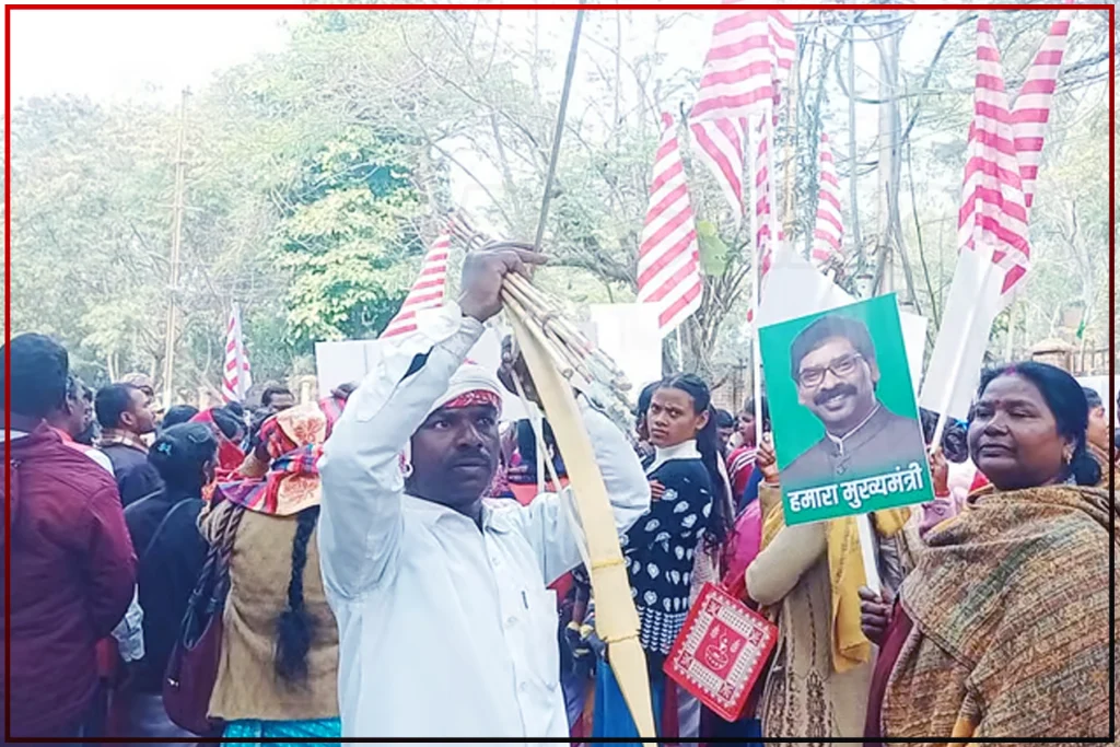 ranchi raj bhawan protest ED