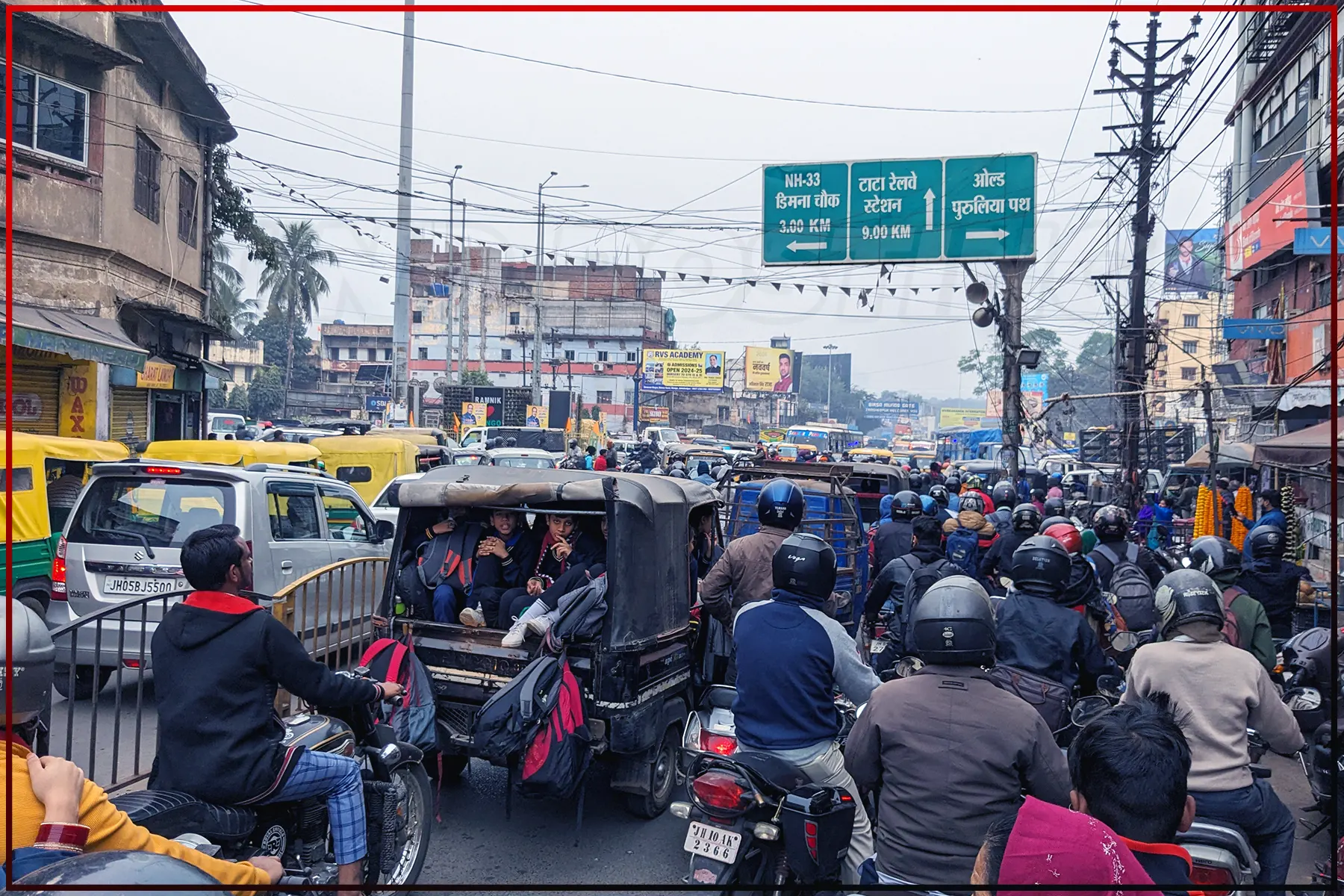 traffic jam mango jamshedpur