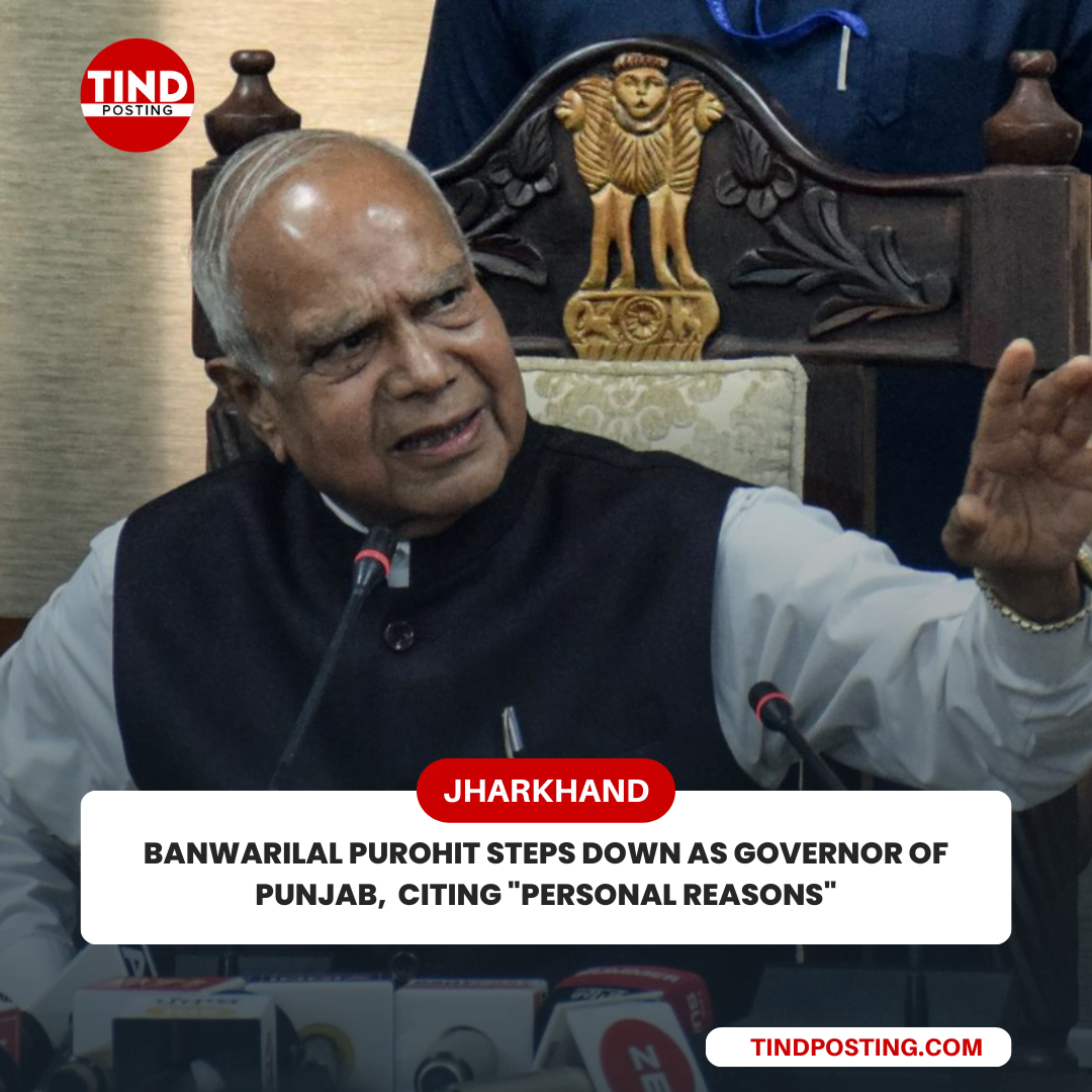 Banwarilal Purohit steps down as Governor of Punjab citing “personal reasons”