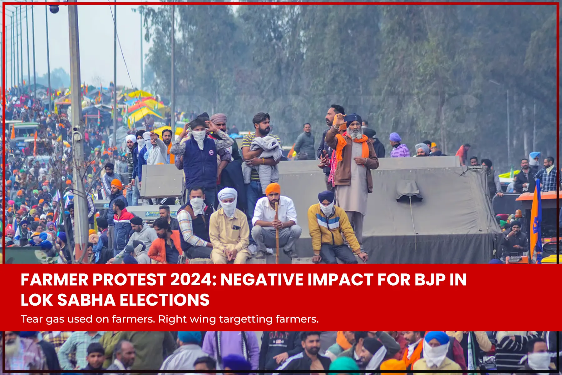 Farmer Protest 2024 BJP fears negative impact on Lok Sabha elections