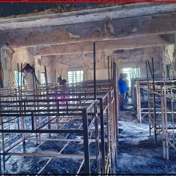 Huge fire in Jharkhand, Sahibganj St. Joseph’s hostel, 120 beds burned down, students safe from the incident