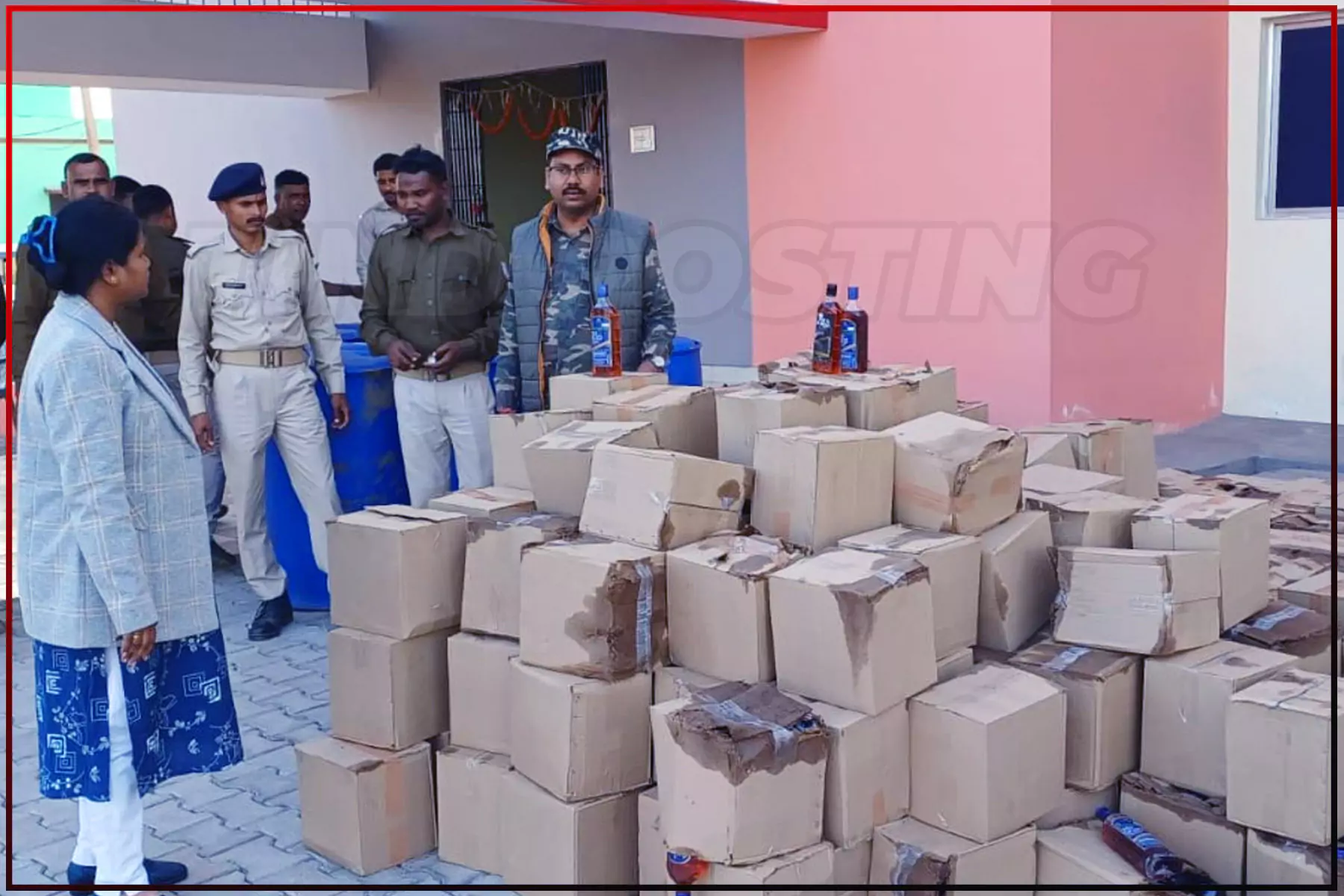 Illegal liquor factory busted in Jharkhand’s Seraikela, 180 cartons of illicit foreign liquor seized