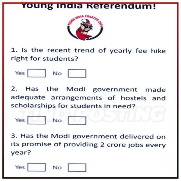 national news Young India Referendum ballot