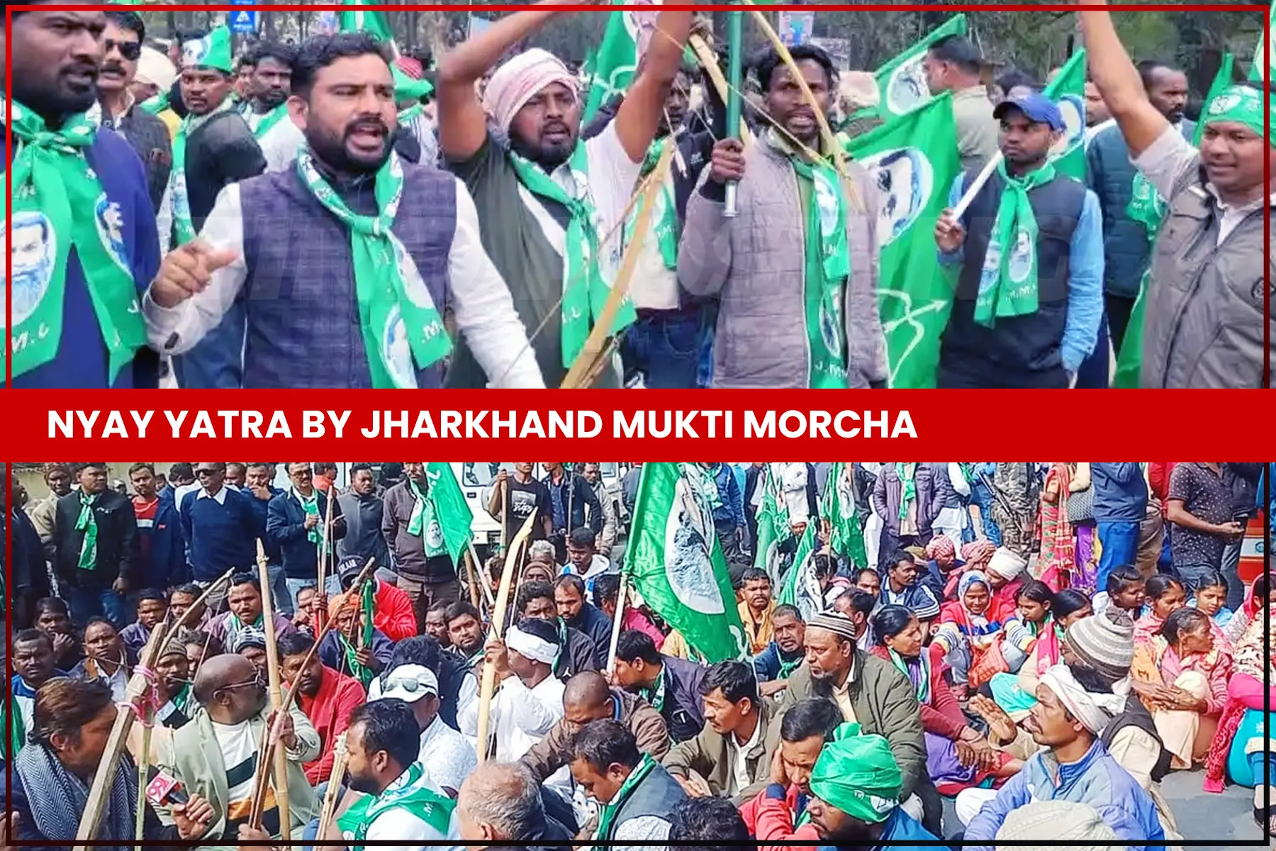 Jharkhand Nyay Yatra by Jharkhand Mukti Morcha