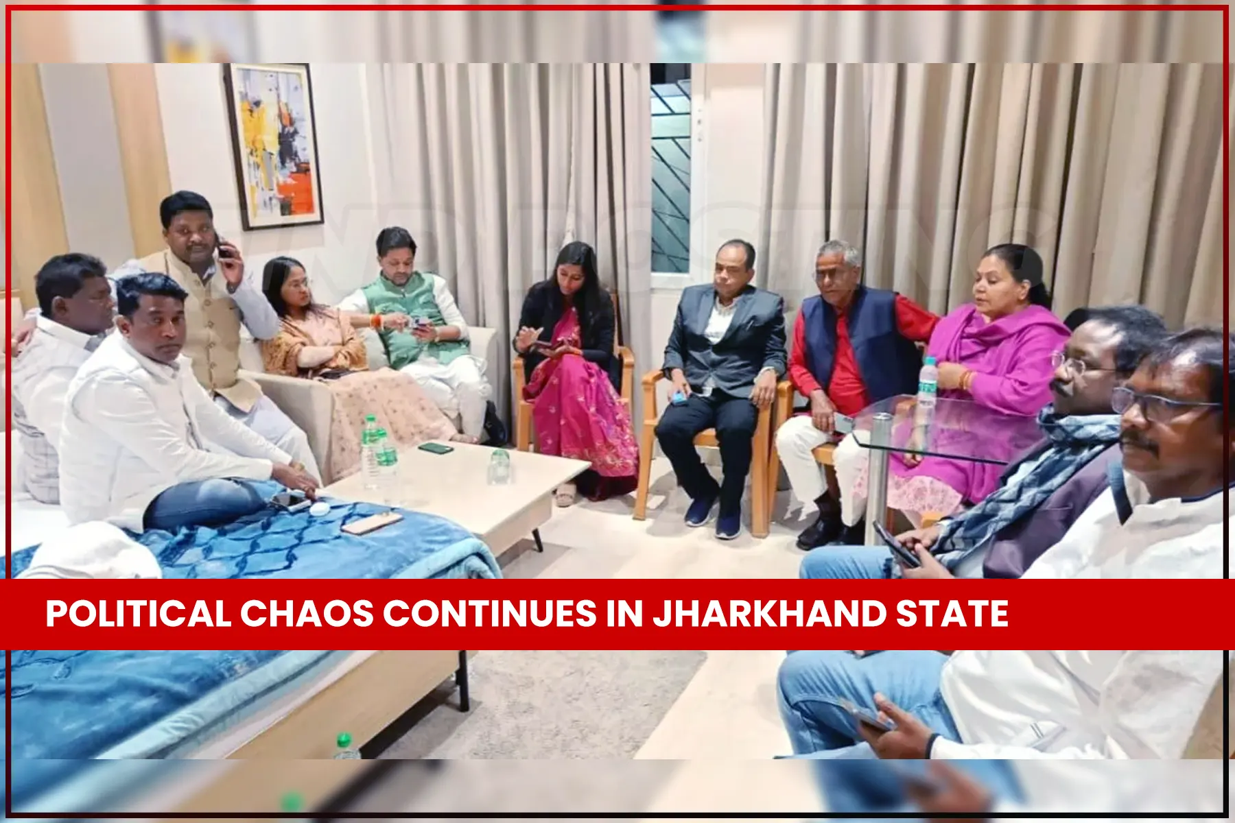 political chaos jharkhand 12 mlas