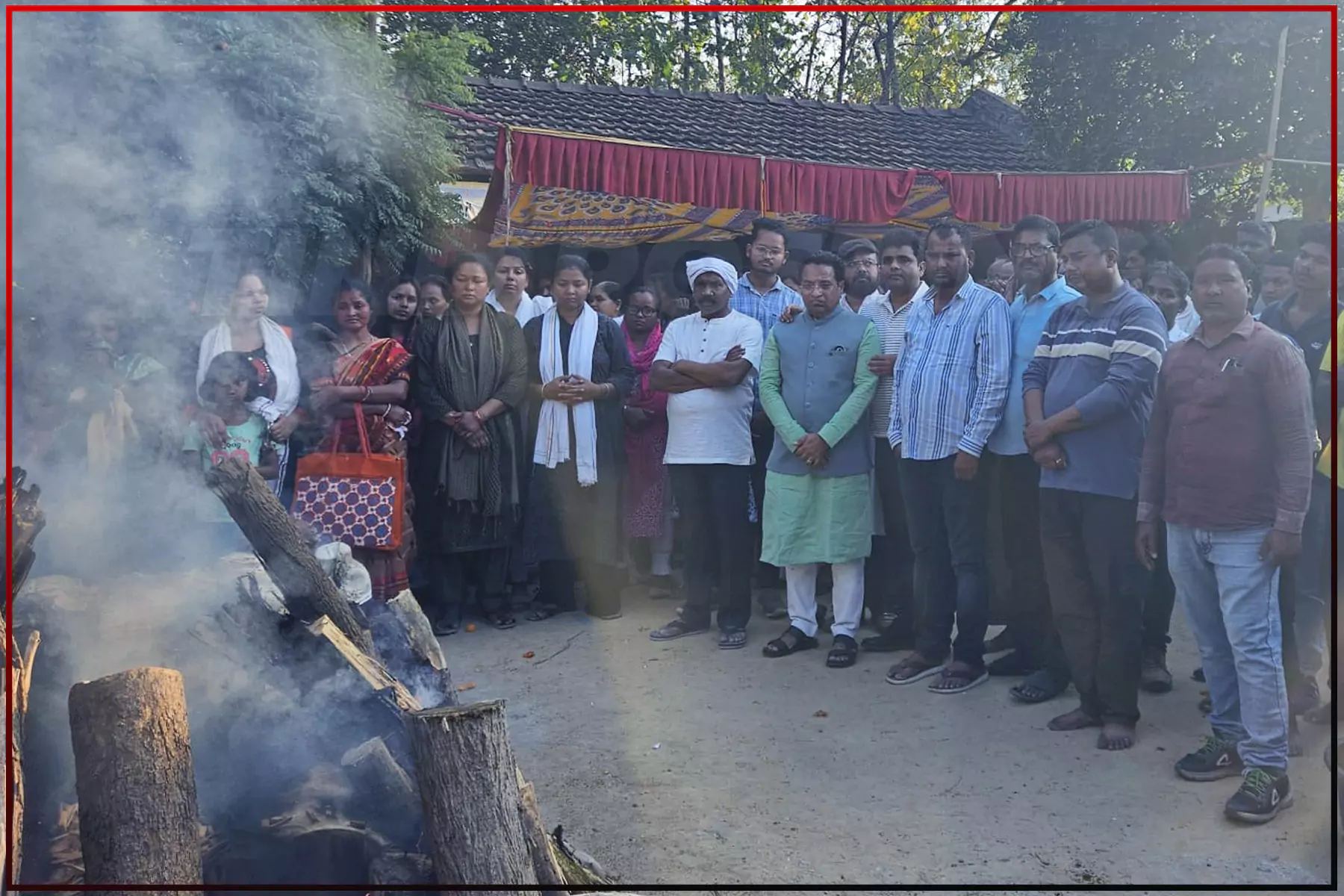 BJP Member Kulwant Singh Bunty, paid respects and attended funeral of MP Geeta Koda’s mother’s funeral.