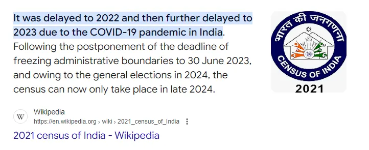 india census postponed