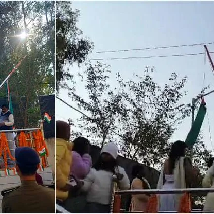 Bihar Republic Day Flag Mishap Injures Several After Pole Collapses