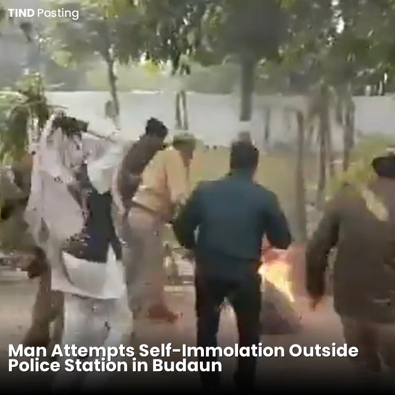 Man Attempts Self-Immolation Outside Police Station in Budaun