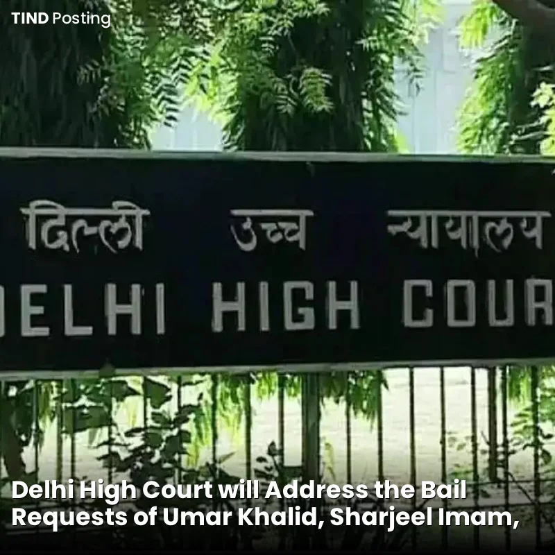 Delhi High Court will Address the Bail Requests of Umar Khalid, Sharjeel Imam, and Others