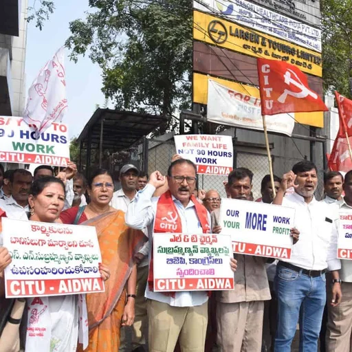 Hyderabad Unions Protest L&T Chief’s 90-Hour Workweek Call