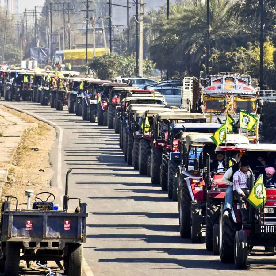 Punjab Farmers Stage Republic Day Tractor Parades