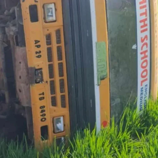 Telangana School Bus Overturns After Cleaner Drives, 2 Students Injured