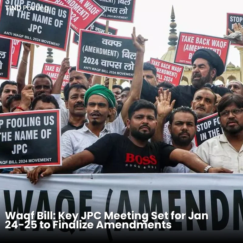Waqf Bill: Key JPC Meeting Set for Jan 24-25 to Finalize Amendments